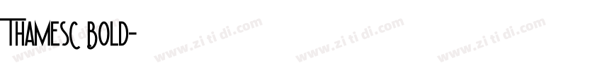 ThamesC Bold字体转换